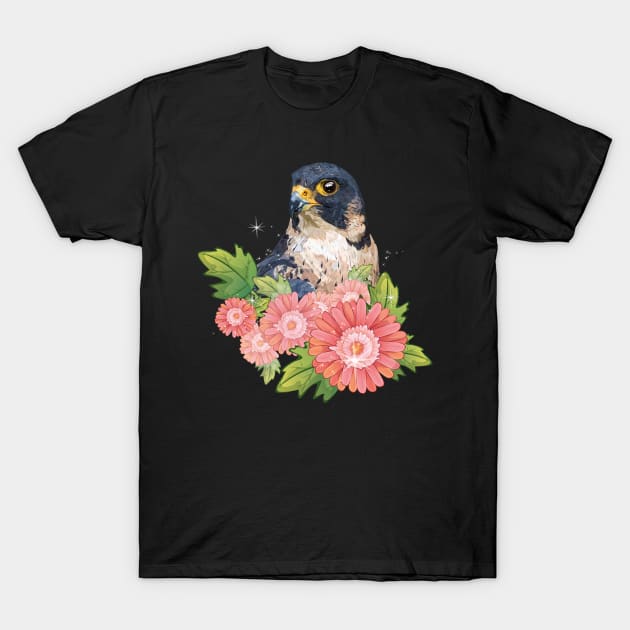 Peregrine falcon T-Shirt by obscurite